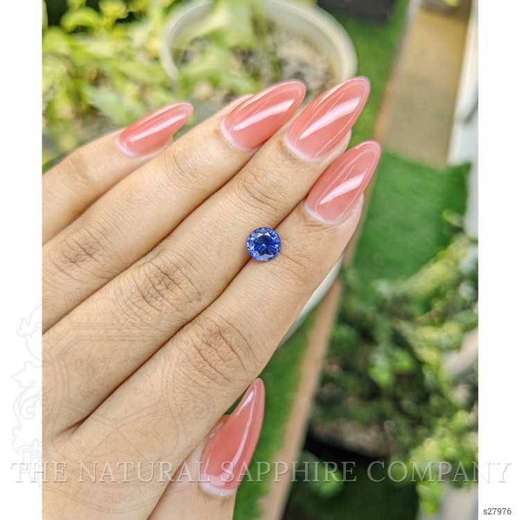 1.29 Ct. Blue Sapphire from Ceylon (Sri Lanka)