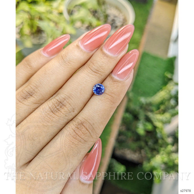 0.92 Ct. Blue Sapphire from Ceylon (Sri Lanka)