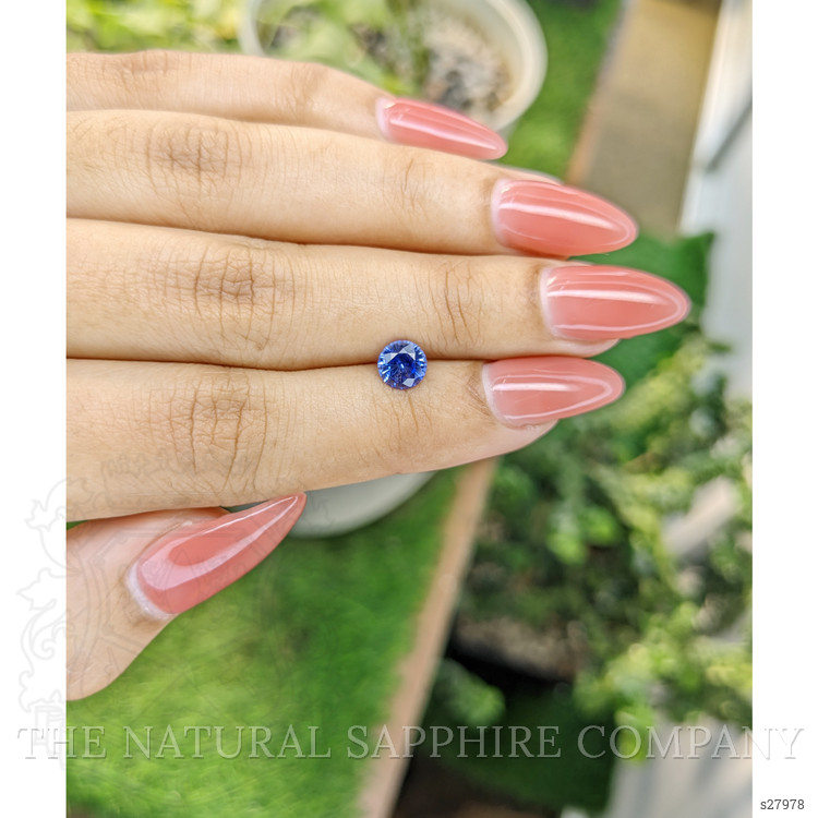 0.92 Ct. Blue Sapphire from Ceylon (Sri Lanka)