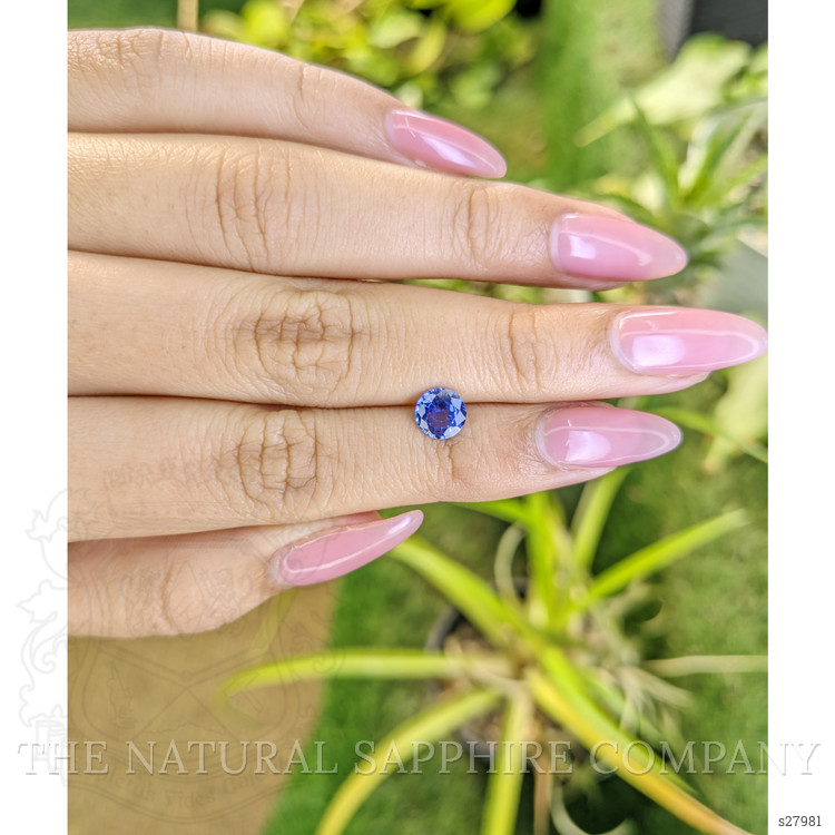 0.97 Ct. Blue Sapphire from Ceylon (Sri Lanka)