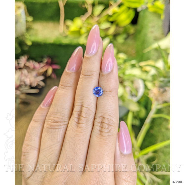 0.97 Ct. Blue Sapphire from Ceylon (Sri Lanka)