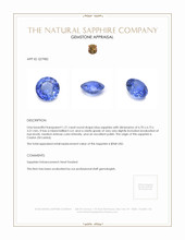 1.21 Ct. Blue Sapphire from Ceylon (Sri Lanka) Appraisal