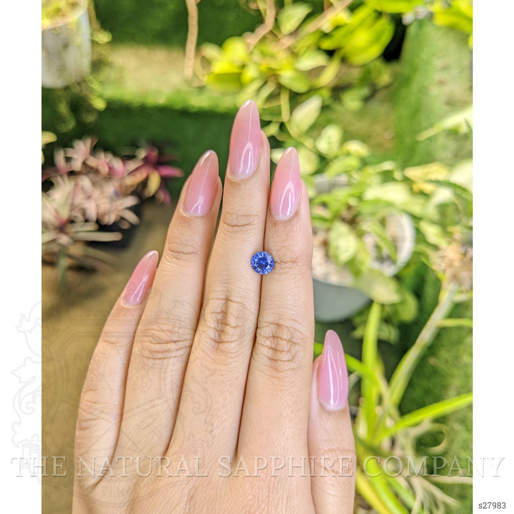 1.01 Ct. Blue Sapphire from Ceylon (Sri Lanka)