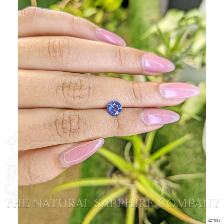 1.23 Ct. Blue Sapphire from Ceylon (Sri Lanka)