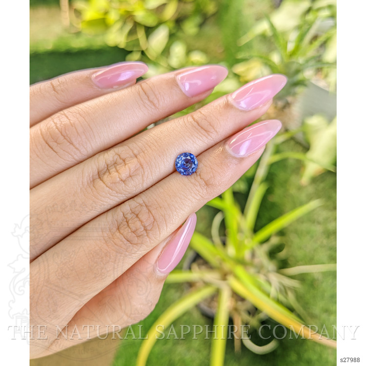 1.23 Ct. Blue Sapphire from Ceylon (Sri Lanka)