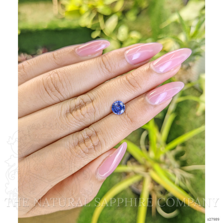 0.99 Ct. Blue Sapphire from Ceylon (Sri Lanka)