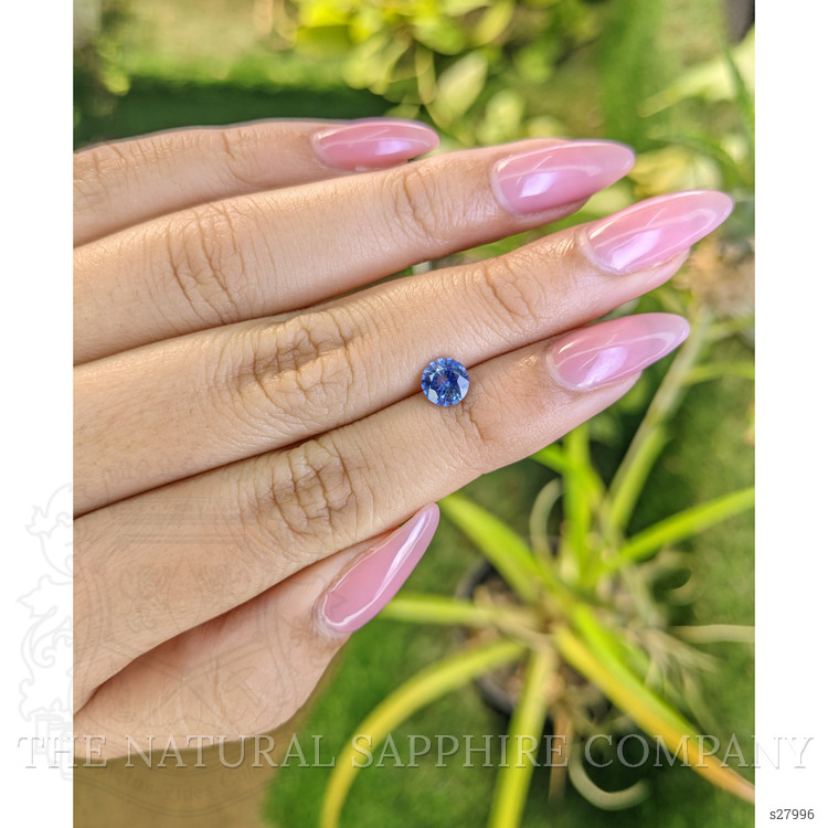 0.91 Ct. Blue Sapphire from Ceylon (Sri Lanka)