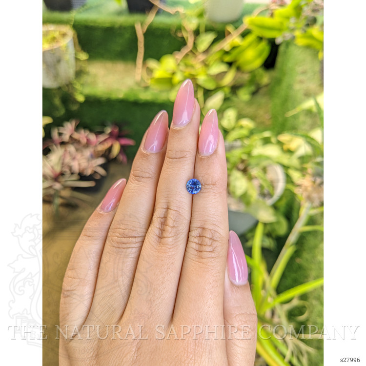 0.91 Ct. Blue Sapphire from Ceylon (Sri Lanka)
