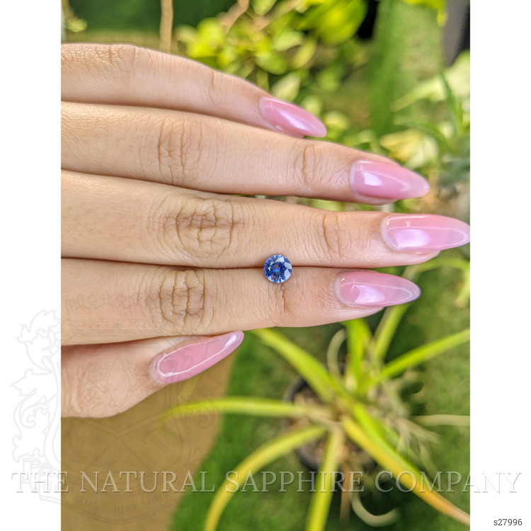 0.91 Ct. Blue Sapphire from Ceylon (Sri Lanka)