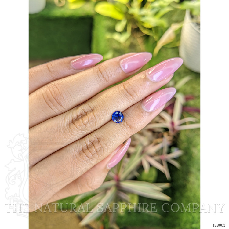 0.85 Ct. Blue Sapphire from Ceylon (Sri Lanka)