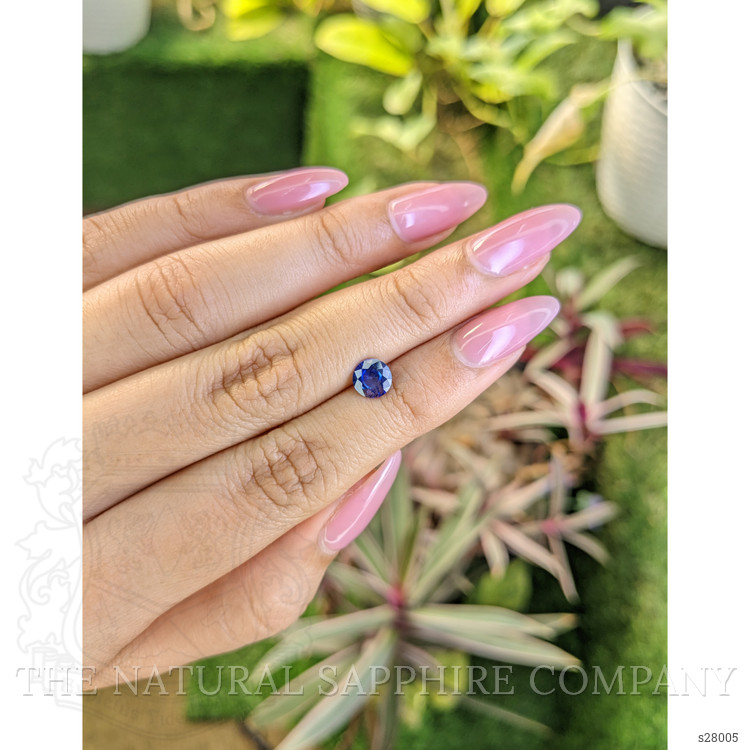 0.95 Ct. Blue Sapphire from Ceylon (Sri Lanka)