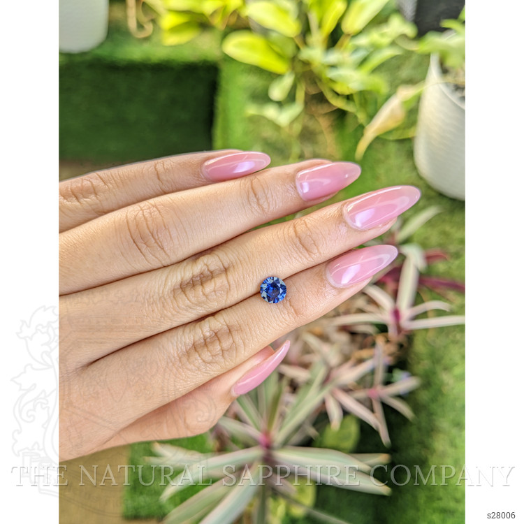 1.09 Ct. Blue Sapphire from Ceylon (Sri Lanka)