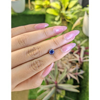 1.21 Ct. Blue Sapphire from Ceylon (Sri Lanka) Life Style