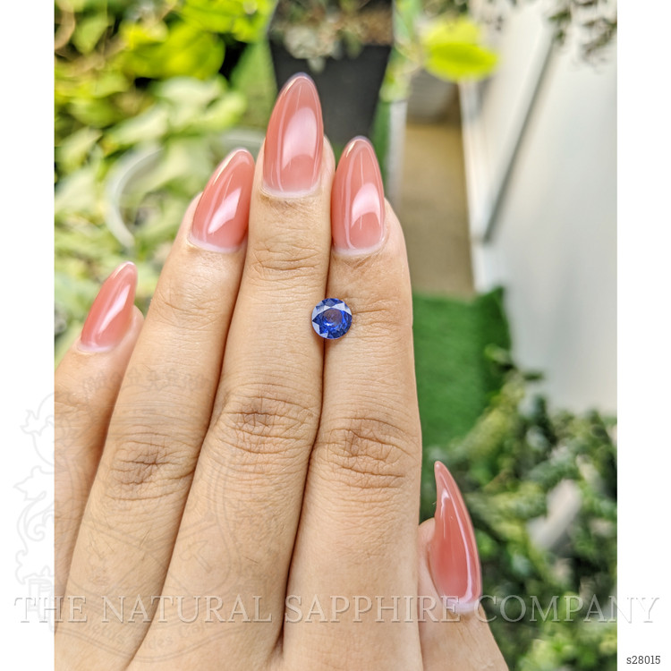 1.01 Ct. Blue Sapphire from Ceylon (Sri Lanka)