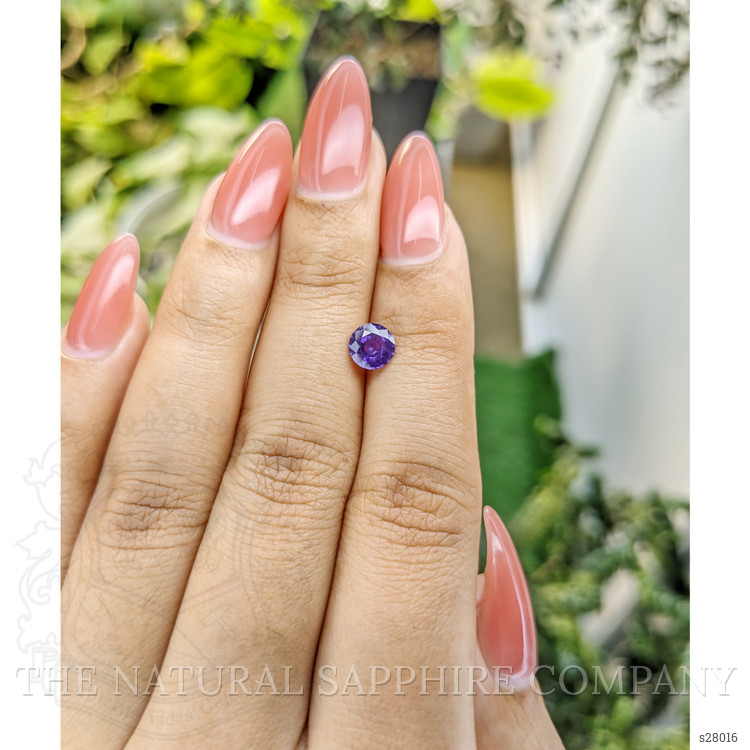 0.87 Ct. Purple Sapphire from Ceylon (Sri Lanka)