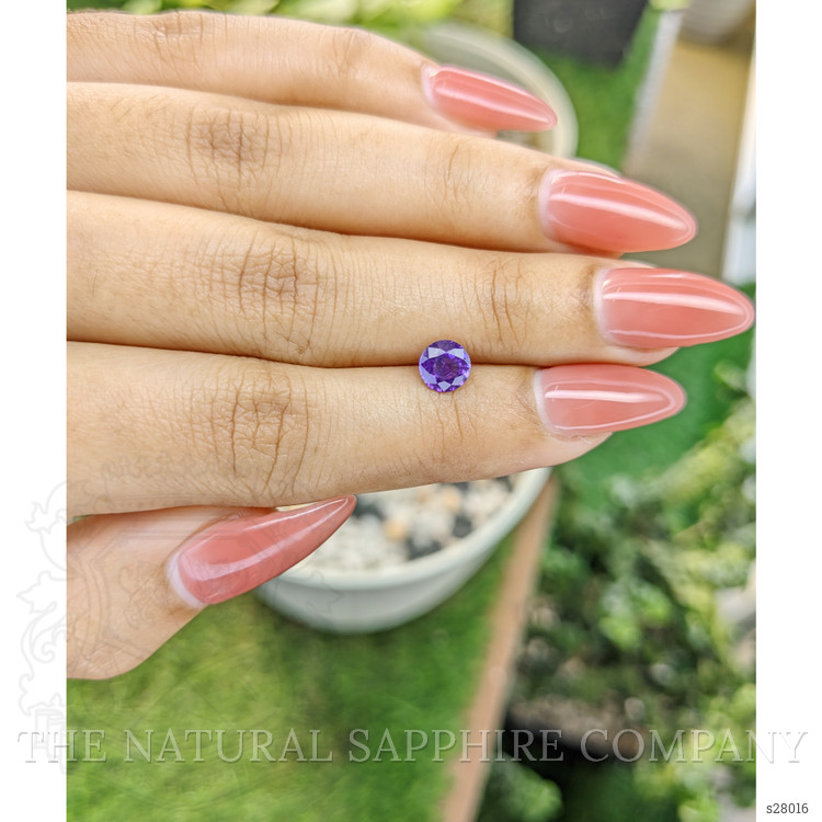 0.87 Ct. Purple Sapphire from Ceylon (Sri Lanka)