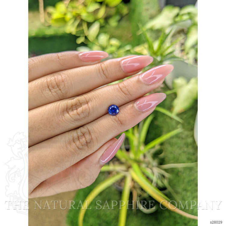 1.04 Ct. Blue Sapphire from Ceylon (Sri Lanka)