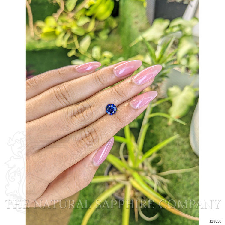 1.27 Ct. Blue Sapphire from Ceylon (Sri Lanka)