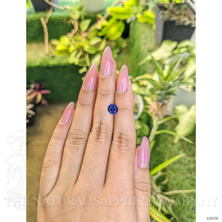 1.27 Ct. Blue Sapphire from Ceylon (Sri Lanka)