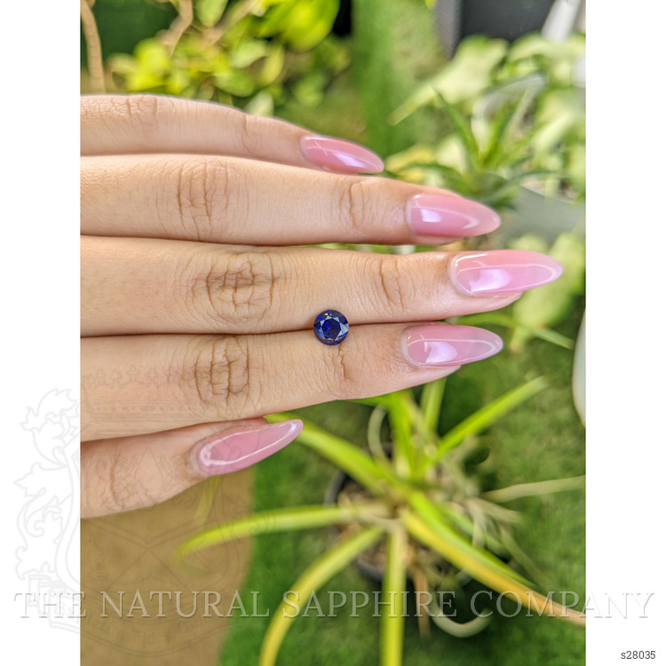 1.09 Ct. Blue Sapphire from Ceylon (Sri Lanka)