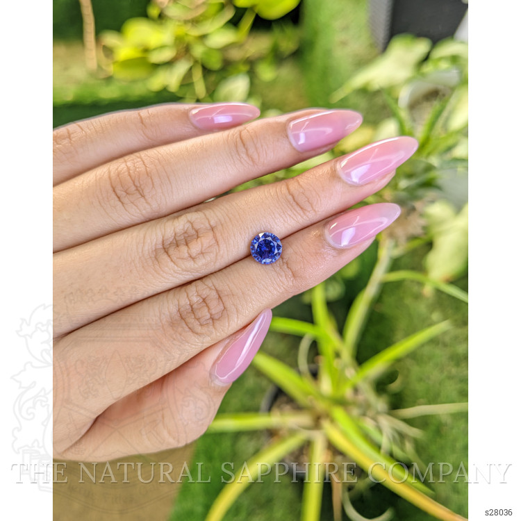 1.76 Ct. Blue Sapphire from Ceylon (Sri Lanka)