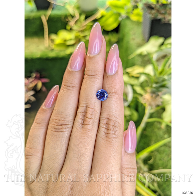 1.76 Ct. Blue Sapphire from Ceylon (Sri Lanka)