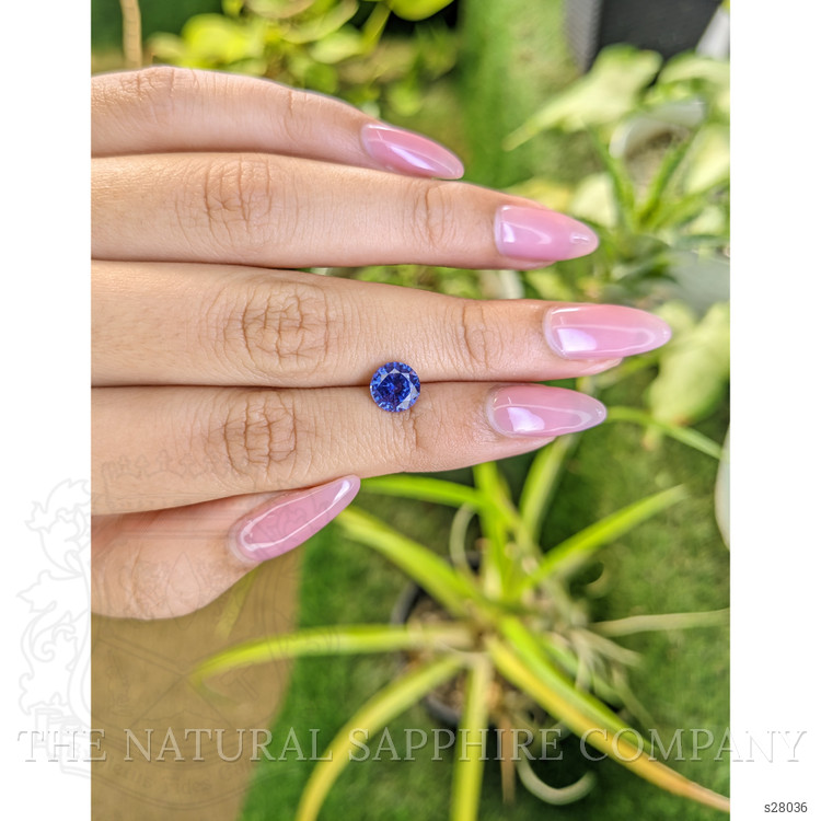 1.76 Ct. Blue Sapphire from Ceylon (Sri Lanka)