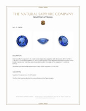 1.41 Ct. Blue Sapphire from Ceylon (Sri Lanka) Appraisal