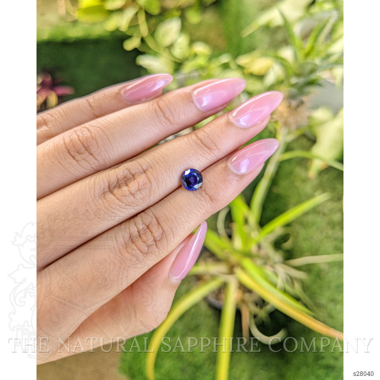 1.58 Ct. Blue Sapphire from Ceylon (Sri Lanka)