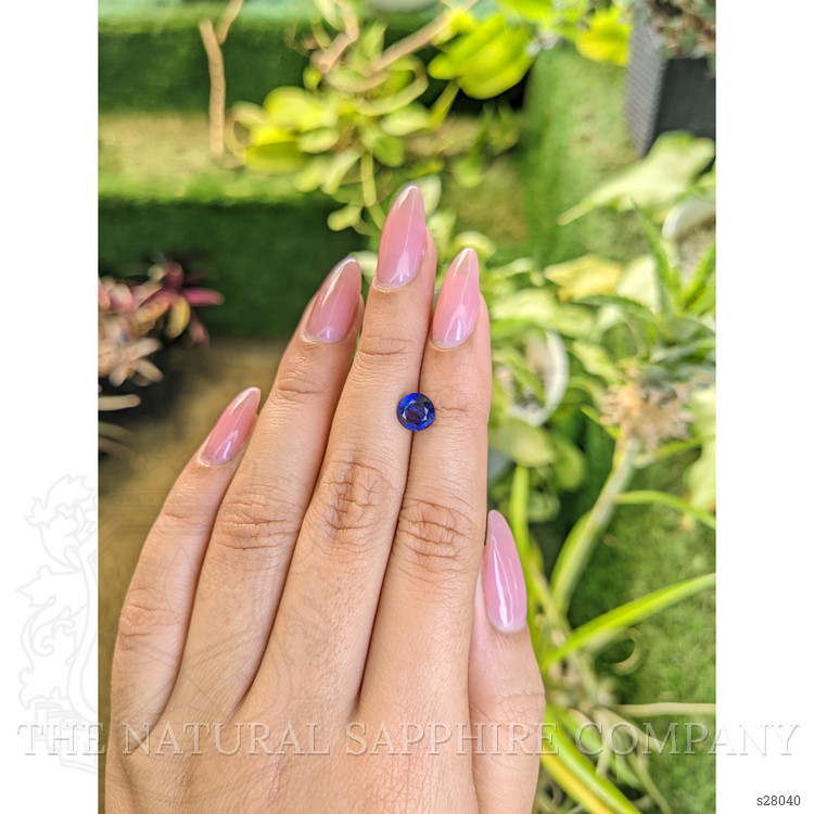 1.58 Ct. Blue Sapphire from Ceylon (Sri Lanka)