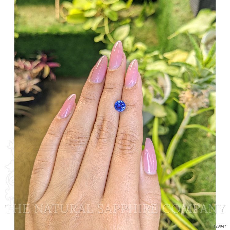 1.37 Ct. Blue Sapphire from Ceylon (Sri Lanka)