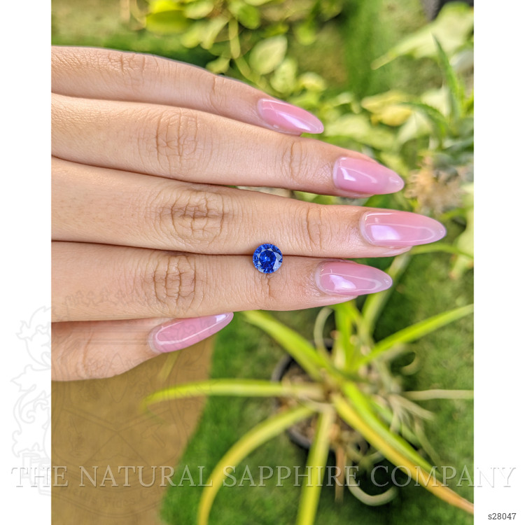 1.37 Ct. Blue Sapphire from Ceylon (Sri Lanka)