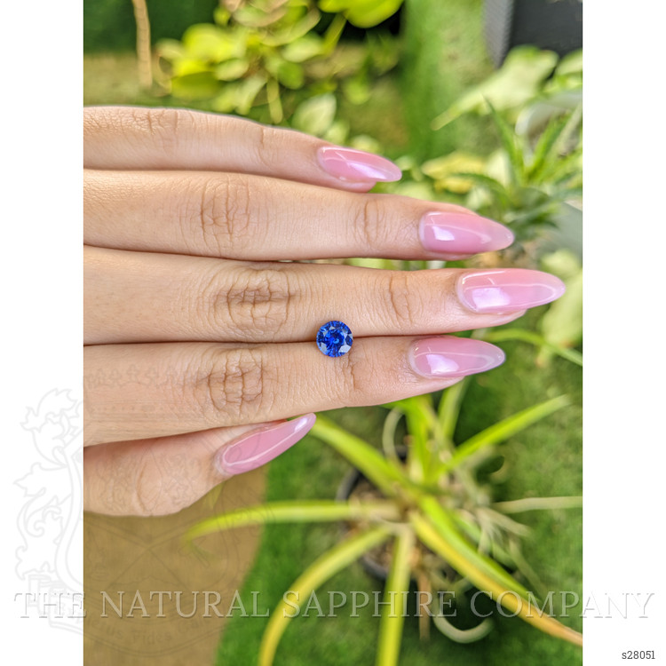 1.24 Ct. Blue Sapphire from Ceylon (Sri Lanka)