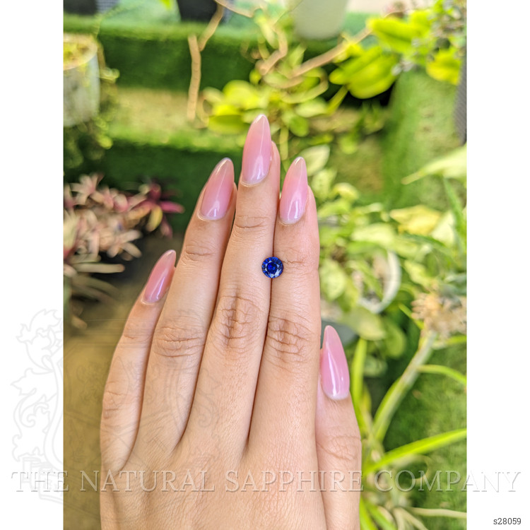 0.98 Ct. Blue Sapphire from Ceylon (Sri Lanka)