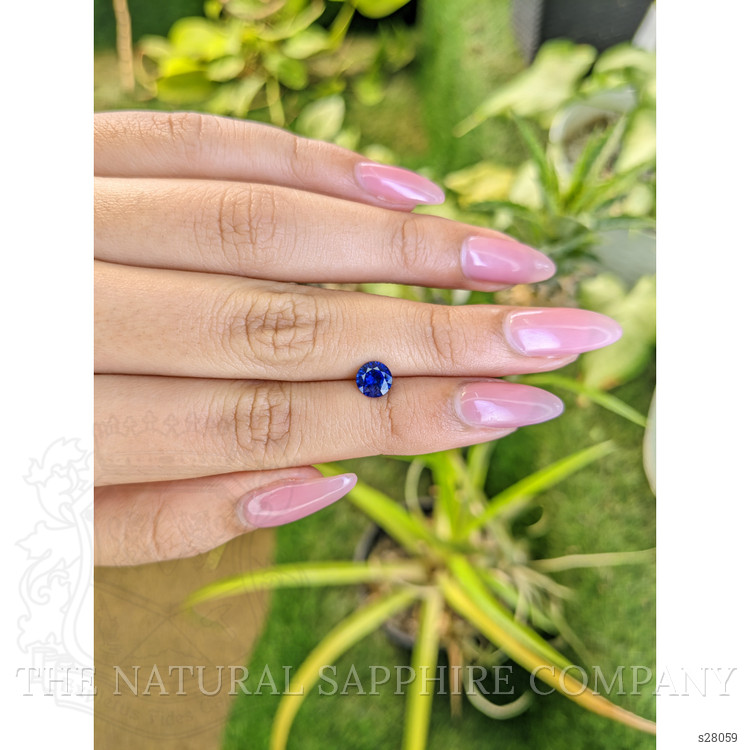 0.98 Ct. Blue Sapphire from Ceylon (Sri Lanka)