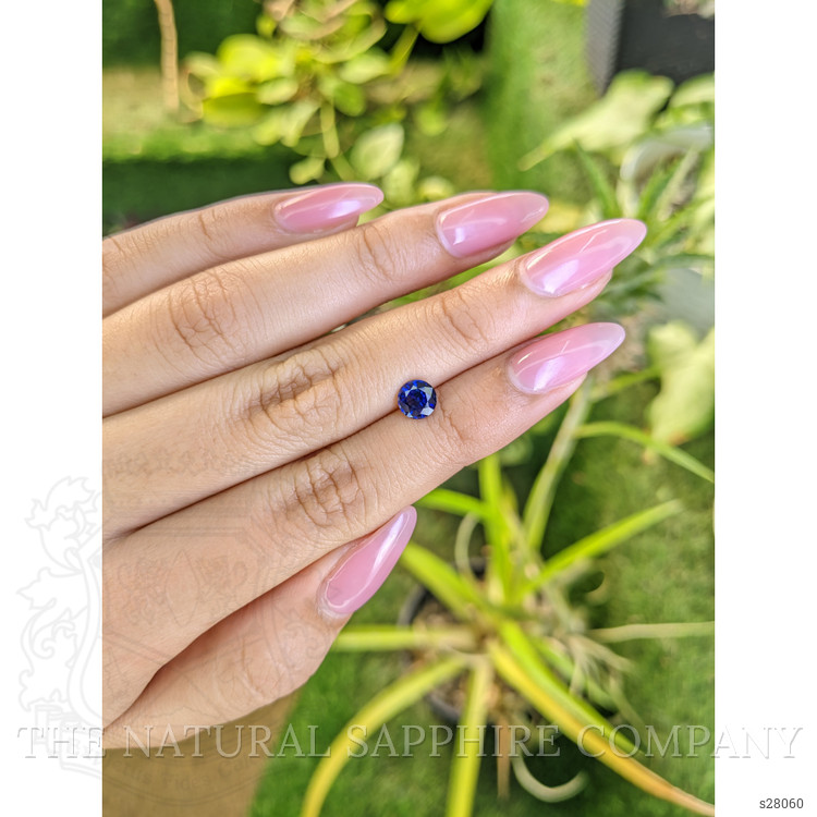 0.89 Ct. Blue Sapphire from Ceylon (Sri Lanka)
