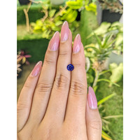 1.21 Ct. Blue Sapphire from Ceylon (Sri Lanka) Life Style
