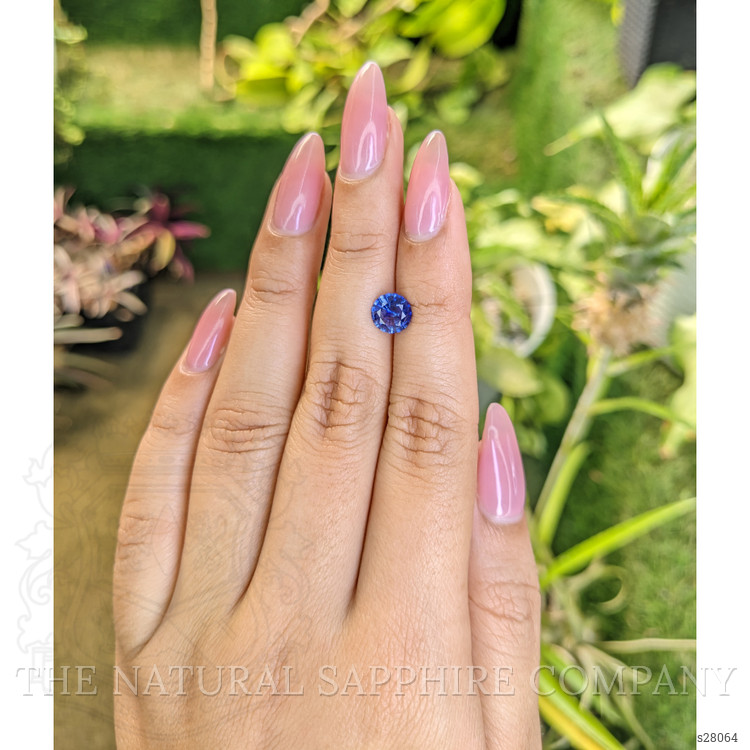 1.38 Ct. Blue Sapphire from Ceylon (Sri Lanka)