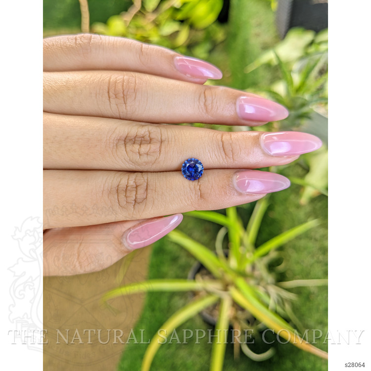 1.38 Ct. Blue Sapphire from Ceylon (Sri Lanka)