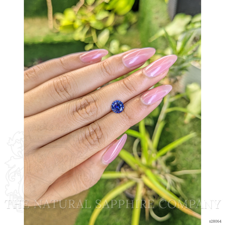 1.38 Ct. Blue Sapphire from Ceylon (Sri Lanka)