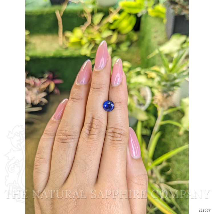 2.14 Ct. Blue Sapphire from Ceylon (Sri Lanka)
