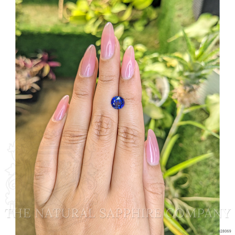 1.77 Ct. Blue Sapphire from Ceylon (Sri Lanka)