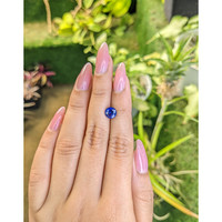 1.88 Ct. Blue Sapphire from Ceylon (Sri Lanka) Life Style
