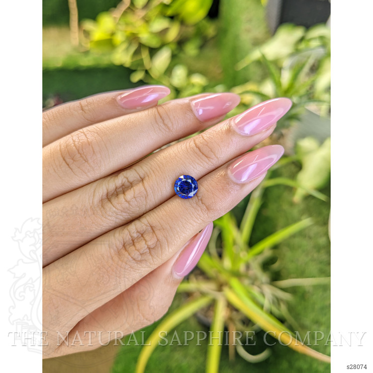 1.98 Ct. Blue Sapphire from Ceylon (Sri Lanka)
