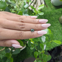 1.19 Ct. Bluish Green Sapphire from Madagascar Life Style