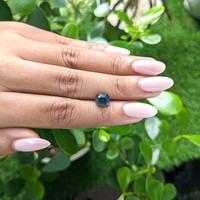 2.30 Ct. Greenish Blue Sapphire from Madagascar Life Style