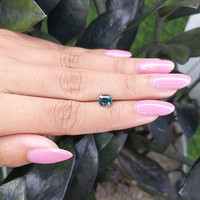 1.16 Ct. Greenish Blue Sapphire from Madagascar Life Style