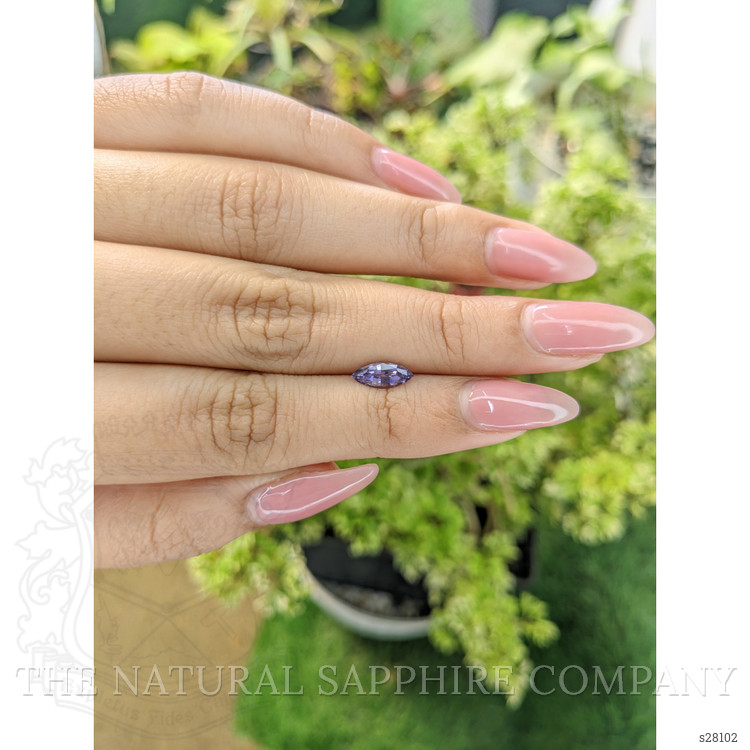 0.70 Ct. Violet Sapphire from Ceylon (Sri Lanka)