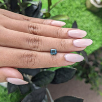 1.15 Ct. Greenish Blue Sapphire from Madagascar Life Style