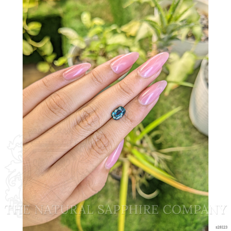 1.92 Ct. Greenish Blue Sapphire from Ceylon (Sri Lanka)